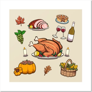 Thanksgiving Food Posters and Art